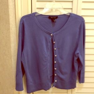 Used white house black market purple sweater large